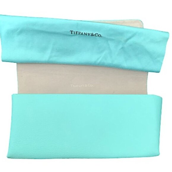 Tiffany & Co Eyeglass Sunglasses Case Magnetic Closure with Microfiber Cloth - Picture 5 of 8